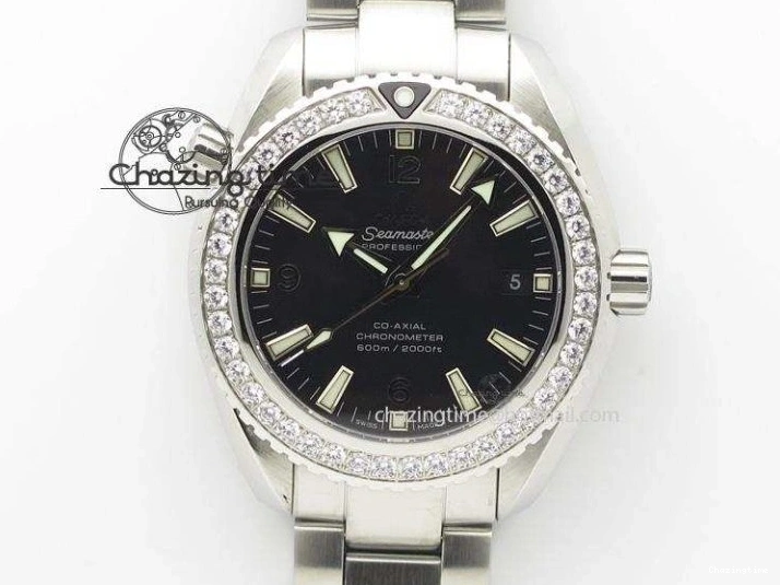 0308 Planet Ocean 2016 43.5mm SS OM 1:1 Best Edition Black Dial On SS Bracelet A Cozy 8162